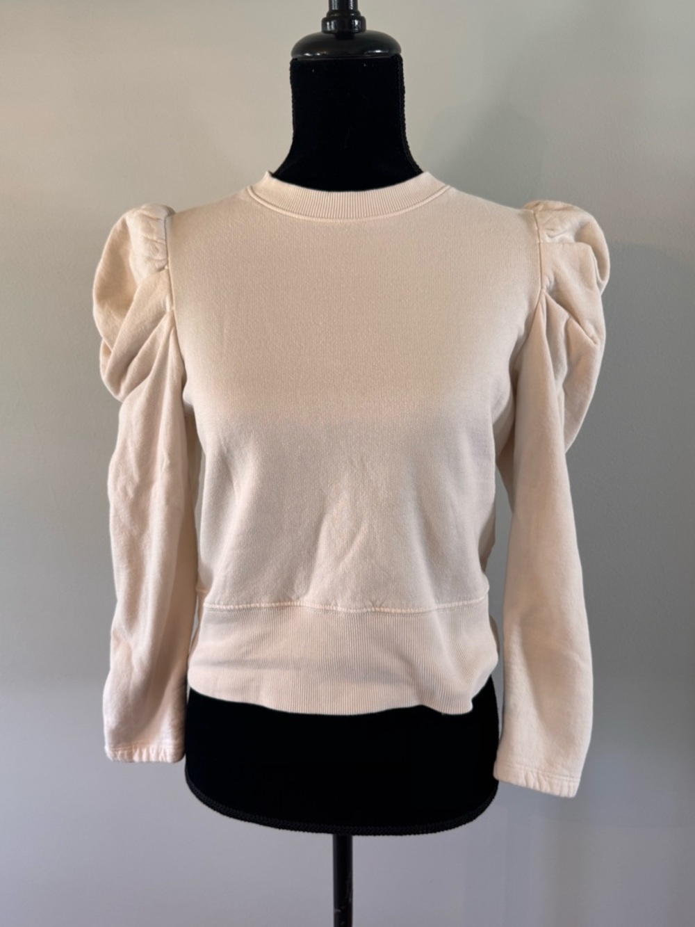 Sold Out NYC Sweatshirt Women’s Small Off White Crewneck Organic Cotton